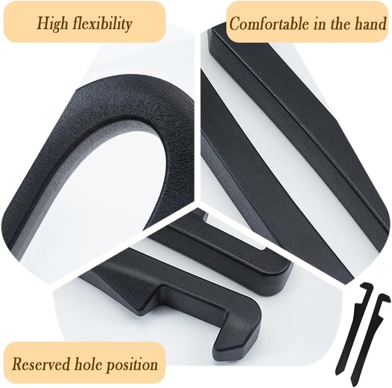 Junecarp 2PCS Car Seat Gap Filler - Elastic Car Seat Gap Filler Organizer Universal for Car Truck Suv Between Seat and Console - Prevent Items from Droping - Add Style to Your Car Accessories (Black/2pcs) - Image 5
